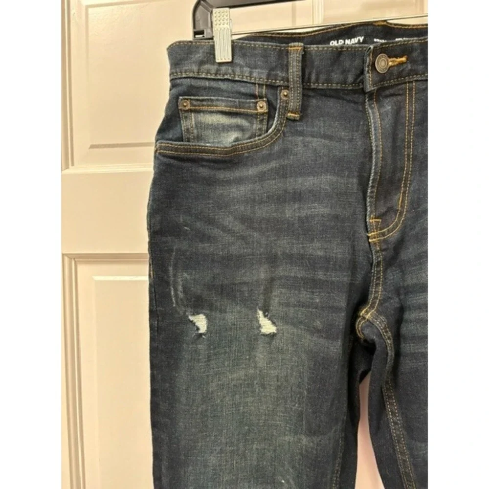 Men's 32x34 Old Navy Relaxed Slim Taper Built In Flex Blue Jeans